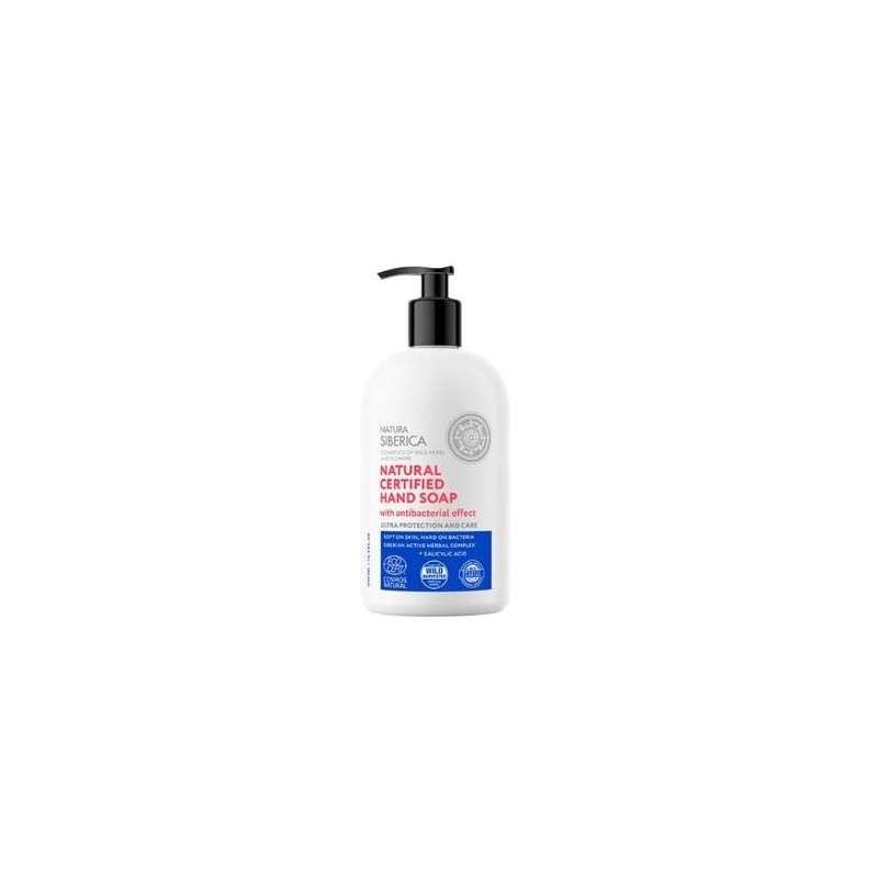 NATURA SIBERICA JABON DE MANOS HIGIENIZANTE antibacteriano 500ml.