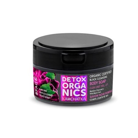 DETOX jabon corporal limpiador negro 200ml. ECO