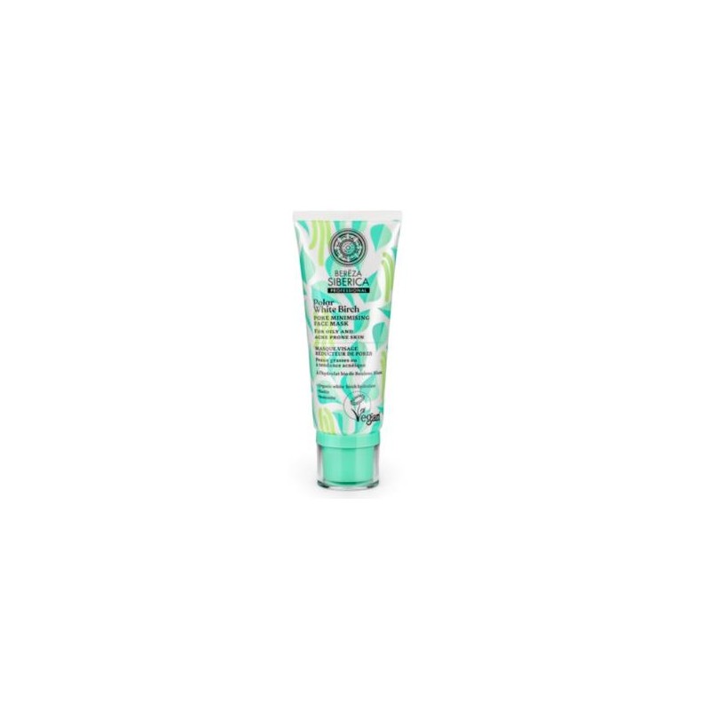 NATURA SIBERICA BEREZA mascarilla facial minimizadora poros 100ml. NATURA SIBERICA BEREZA mascarilla facial minimizadora poros 100ml.