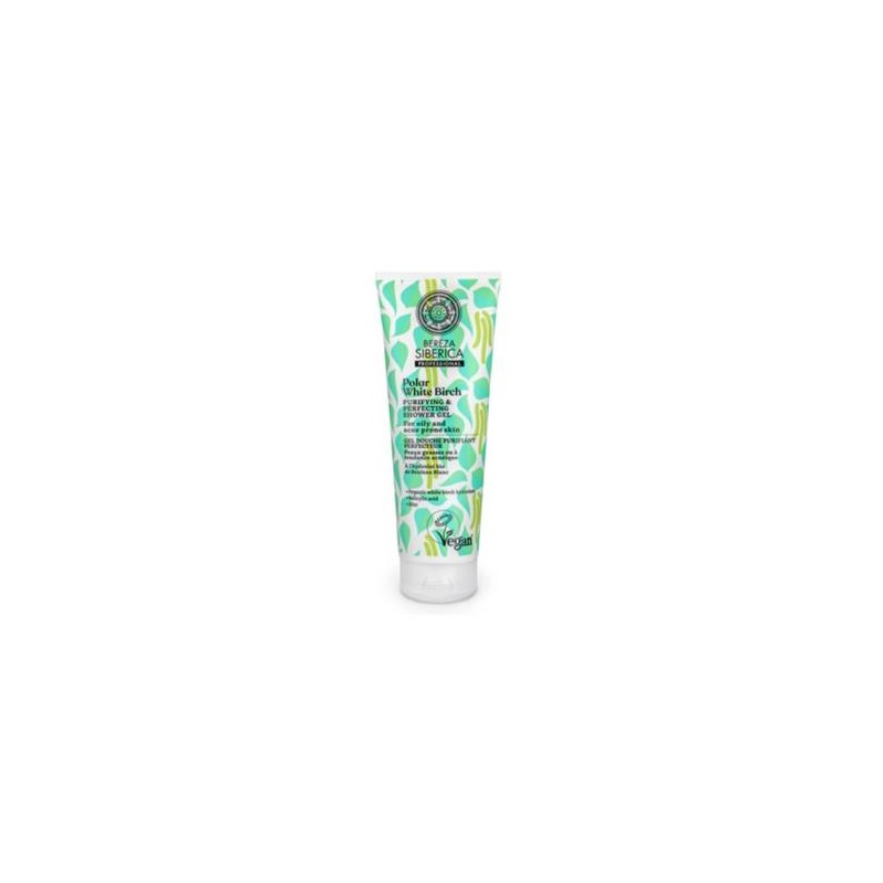 NATURA SIBERICA BEREZA gel de ducha purificante 200ml.