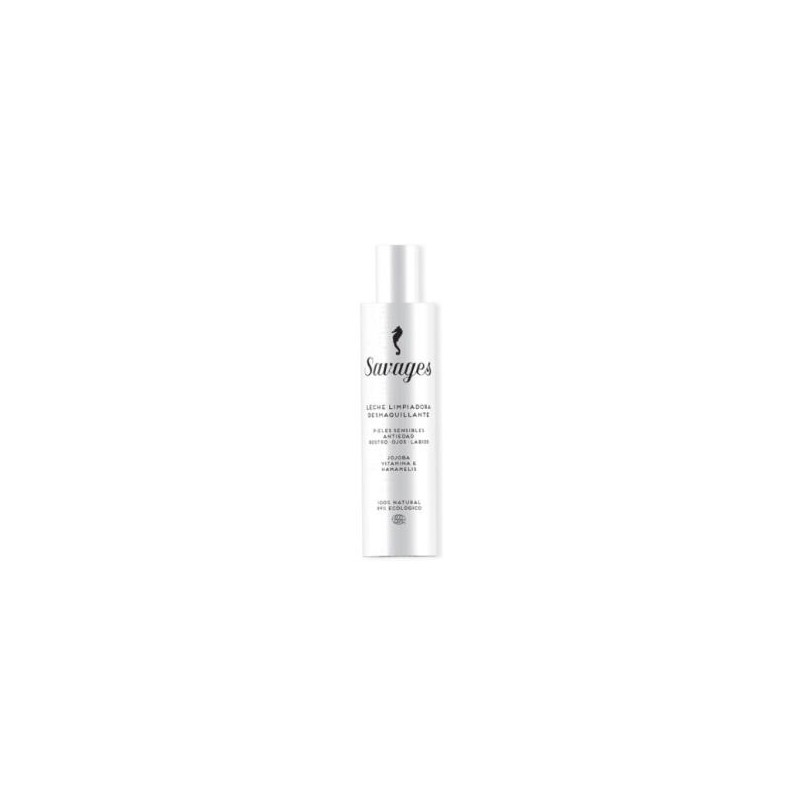 SAVAGES LECHE LIMPIADORA DESMAQUILLANTE ANTIEDAD 200ml. SAVAGES LECHE LIMPIADORA DESMAQUILLANTE ANTIEDAD 200ml.