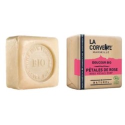 LA CORVETTE JABON EN PASTILLA petalos de rosa 100gr. BIO