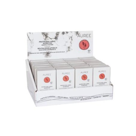 AUREE BARRA PROTECTOR LABIAL SPF20 expo.24uds PACK 2uds.