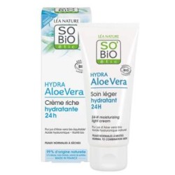 SO´BIO ETIC CREMA LIGERA 24H acido hialuronico-aloe 50ml. BIO