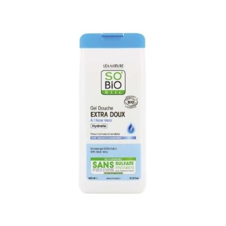 SO´BIO ETIC GEL DE DUCHA EXTRA SUAVE HIDRANT. aloe 650ml. BIO