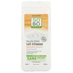 SO´BIO ETIC GEL DE DUCHA HIDRAT. SUAVE leche burra 650ml. BIO