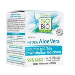 SO´BIO ETIC BALSAMO GEL RESFRESCANTE facial aloe 24h 50ml. BIO
