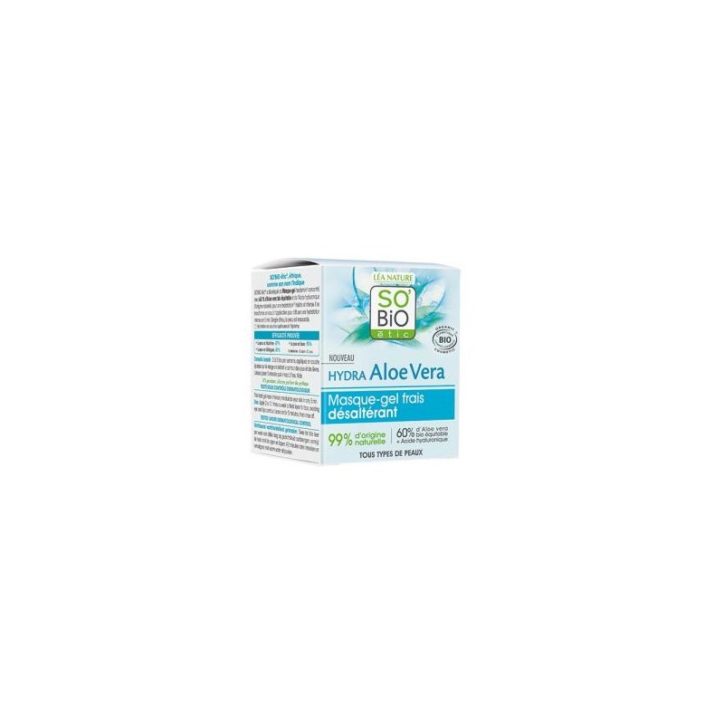 SO´BIO ETIC MASCARILLA GEL REFRESCANTE facial aloe 24h 50m BIO SO´BIO ETIC MASCARILLA GEL REFRESCANTE facial aloe 24h 50m BIO