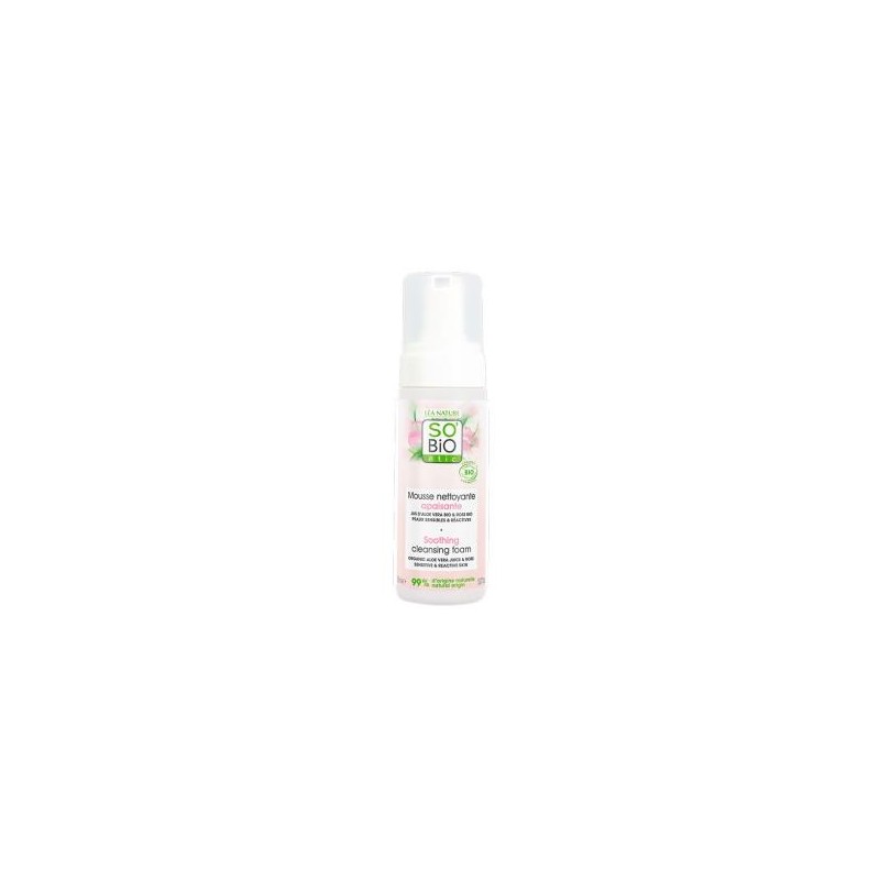 SO´BIO ETIC ESPUMA LIMPIADORA CALMANTE aloe 150ml. BIO SO´BIO ETIC ESPUMA LIMPIADORA CALMANTE aloe 150ml. BIO