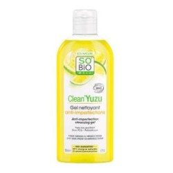 SO´BIO ETIC GEL LIMPIADOR CLEAN YUZU anti imperfecciones 200ml
