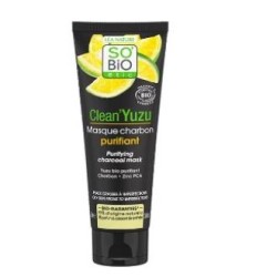 SO´BIO ETIC MASCARILLA FACIAL CLEAN YUZU purificante 75ml.