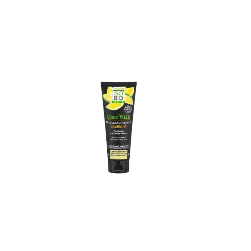 SO´BIO ETIC MASCARILLA FACIAL CLEAN YUZU purificante 75ml. SO´BIO ETIC MASCARILLA FACIAL CLEAN YUZU purificante 75ml.