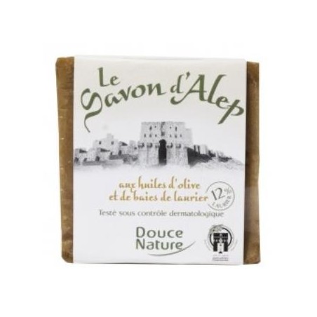DOUCE NATURE PASTILLA DE JABON ALEPO 12% laurel 200gr.