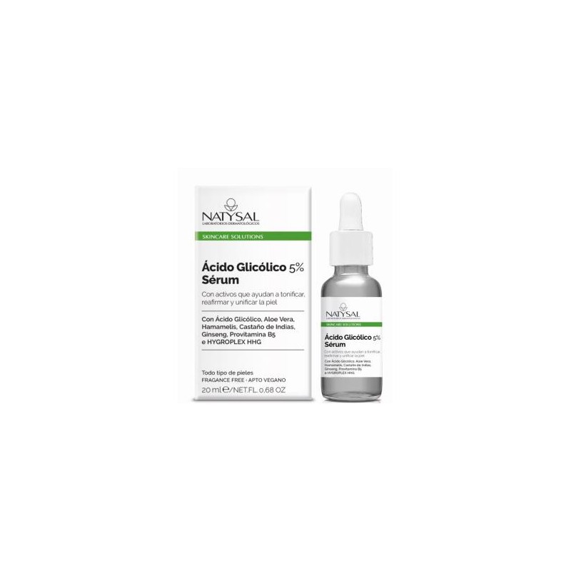 NATYSAL ACIDO GLICOLICO 5% serum 20ml. NATYSAL ACIDO GLICOLICO 5% serum 20ml.