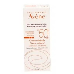 AVENE CREMA SOLAR MINERAL SPF 50+ sin perfume 50ml.