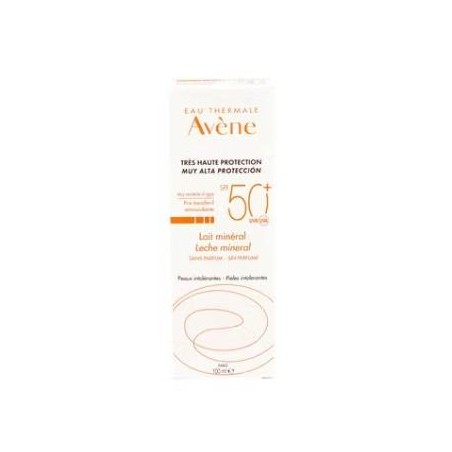 AVENE SOLAR LECHE MINERAL SPF 50+ pantalla fisica 100ml.