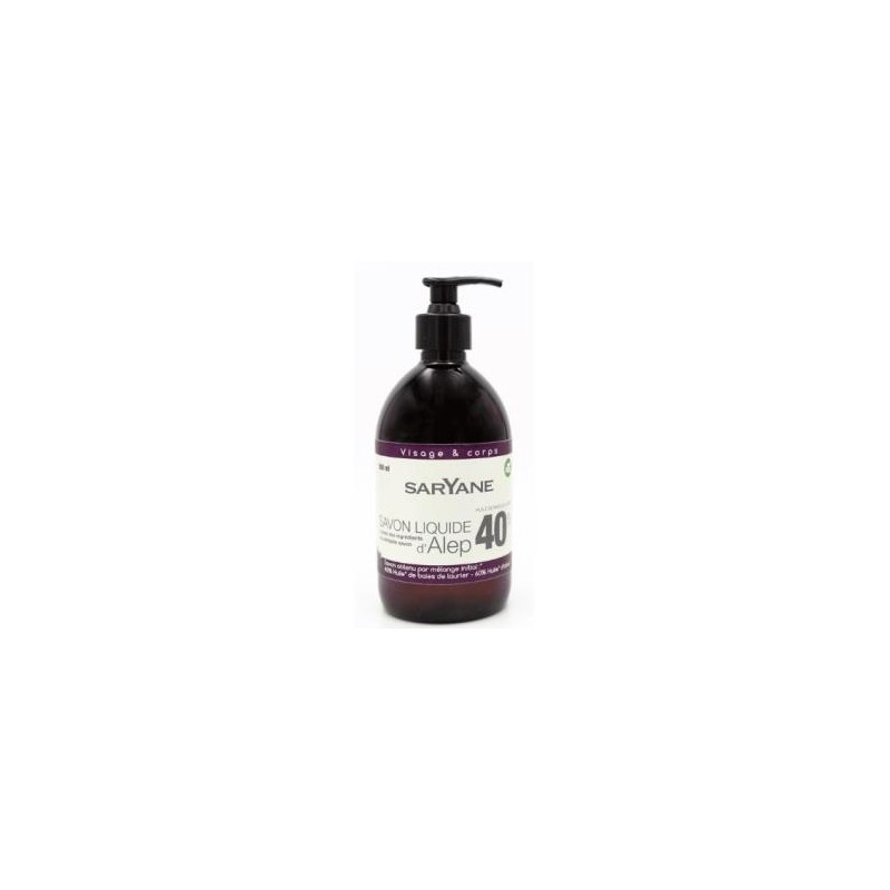 SARYANE JABON ALEPO 40% 500ml.