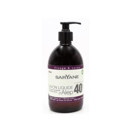 SARYANE JABON ALEPO 40% 500ml.