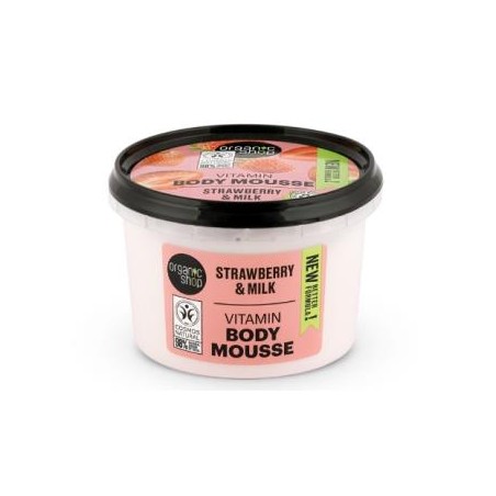 ORGANIC SHOP MOUSSE CORPORAL yogur de fresa 250ml.