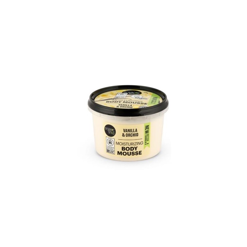 ORGANIC SHOP MOUSSE CORPORAL vainilla bourbon 250ml. ORGANIC SHOP MOUSSE CORPORAL vainilla bourbon 250ml.