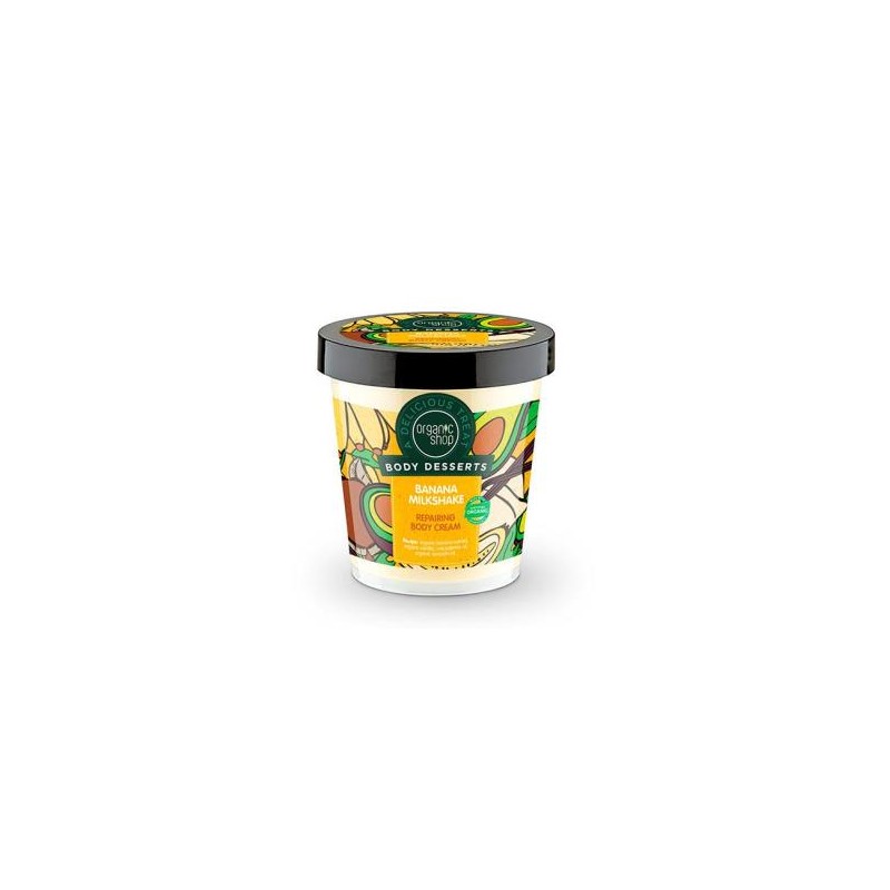 ORGANIC SHOP CREMA CORPORAL REPARADORA batido de platano 450ml ORGANIC SHOP CREMA CORPORAL REPARADORA batido de platano 450ml