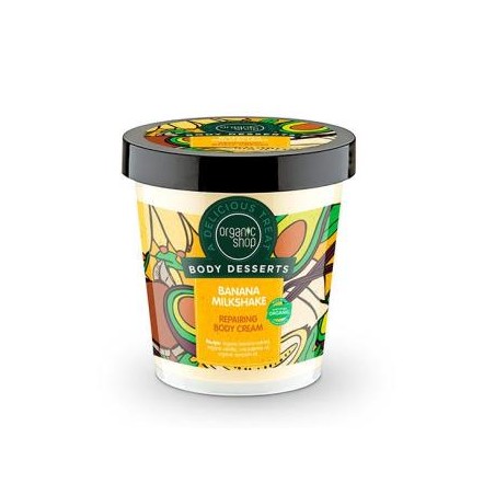 ORGANIC SHOP CREMA CORPORAL  REPARADORA batido de platano 450ml