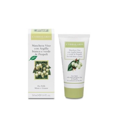 L´ERBOLARIO MASCARILLA CARA arcilla y propoleo 50ml.