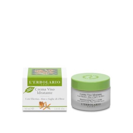 L´ERBOLARIO CREMA FACIAL HIDRATANTE helicriso y aloe 50ml.