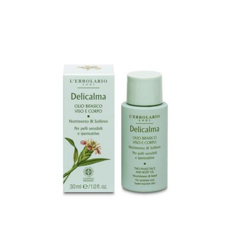 L´ERBOLARIO DELICALMA aceite bifasico cara y cuerpo 30ml.