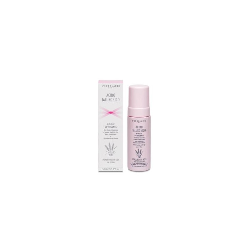 L´ERBOLARIO ACIDO HIALURONICO mousse detergente125ml. L´ERBOLARIO ACIDO HIALURONICO mousse detergente125ml.