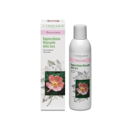 L´ERBOLARIO BIO GEL DE BAÑO RELAJANTE rosa canina 200ml.