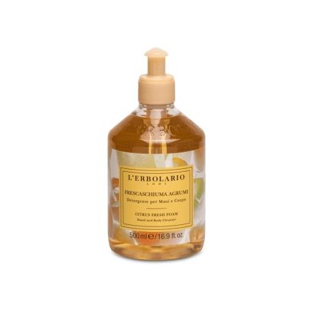 L´ERBOLARIO FRESCAESPUMA citrico jabon facial corporal 500ml.