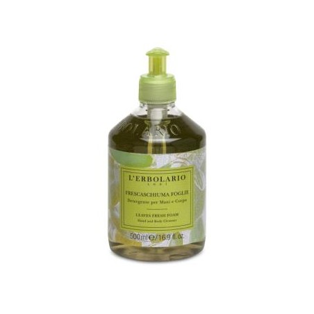 L´ERBOLARIO FRESCAESPUMA hojas jabon facial corporal 500ml.