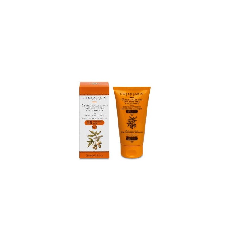 L´ERBOLARIO SOLAR crema facial aloe y macadamia 75ml. L´ERBOLARIO SOLAR crema facial aloe y macadamia 75ml.
