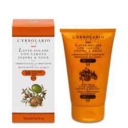 L´ERBOLARIO SOLAR leche zanahoria y jojoba SPF10 125ml.