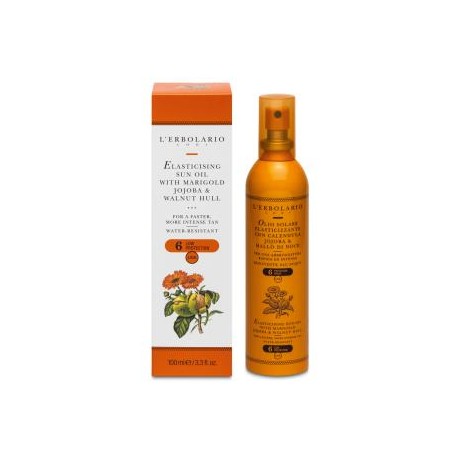 L´ERBOLARIO SOLAR aceite elasticidad calendula y jojoba SPF6