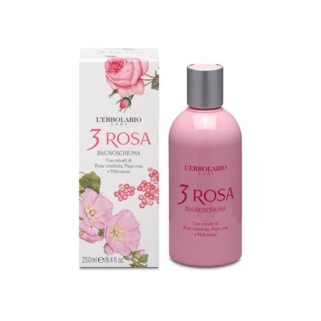 L´ERBOLARIO 3 ROSAS gel de baño 250ml.