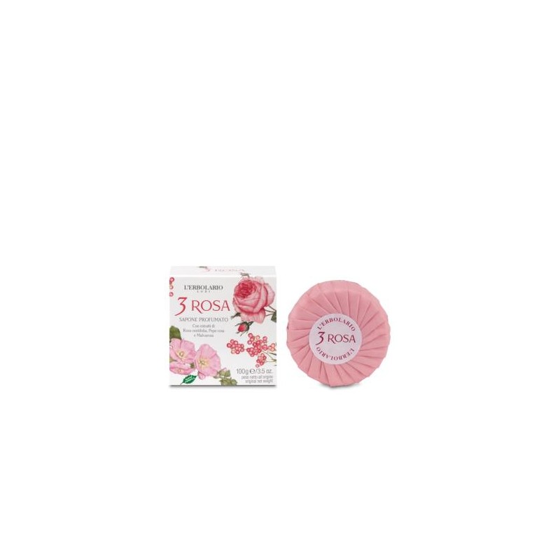 L´ERBOLARIO 3 ROSAS jabon pastilla 100gr
