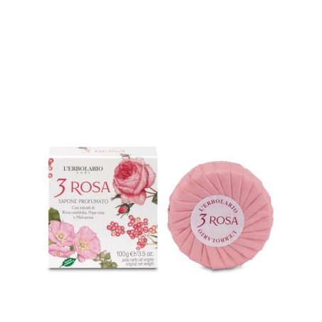 L´ERBOLARIO 3 ROSAS jabon pastilla 100gr
