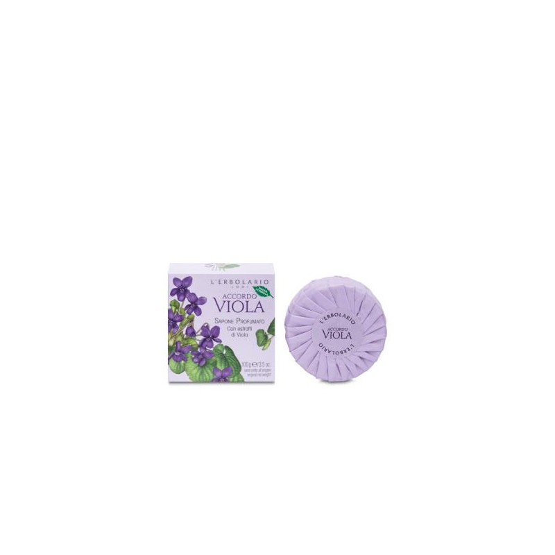 L´ERBOLARIO ACCORDO VIOLETA jabon pastilla 100gr.