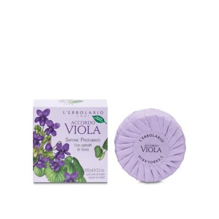 L´ERBOLARIO ACCORDO VIOLETA jabon pastilla 100gr.