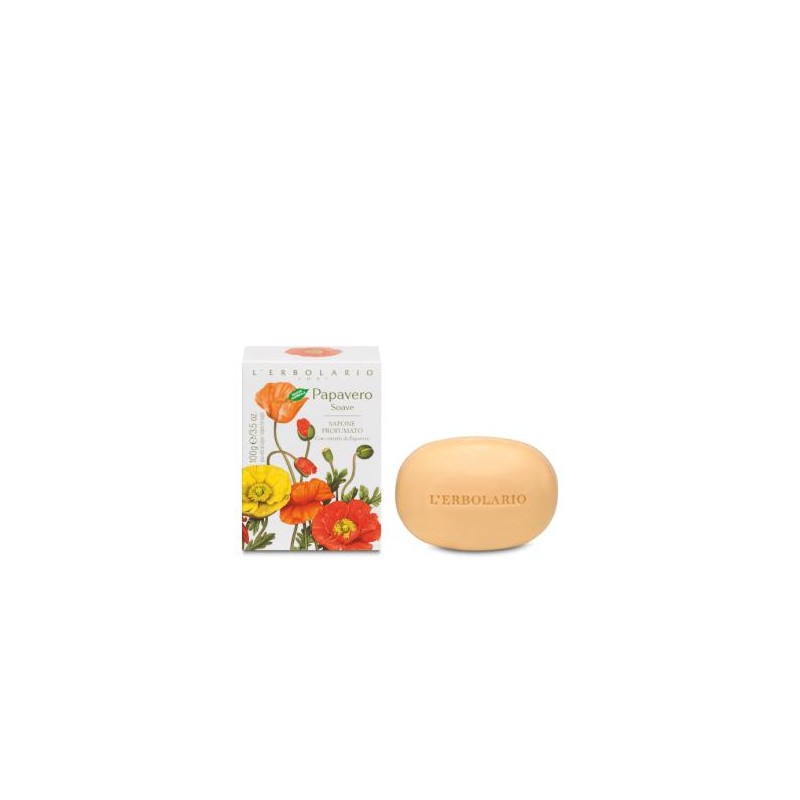 L´ERBOLARIO AMAPOLA DULCE jabon pastilla 100gr.