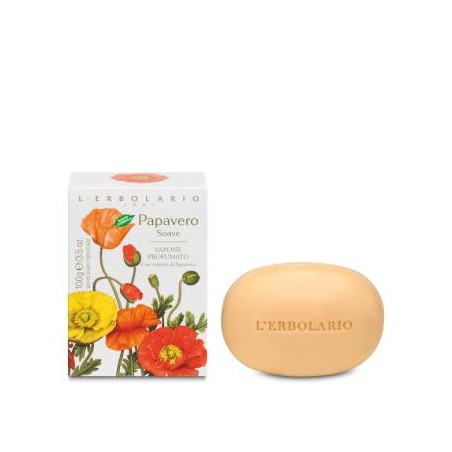 L´ERBOLARIO AMAPOLA DULCE jabon pastilla 100gr.