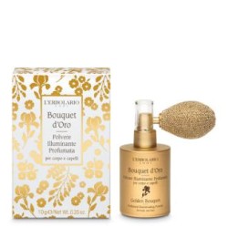 L´ERBOLARIO BOUQUET DE ORO polvo iluminador cuerpo cabello 10g
