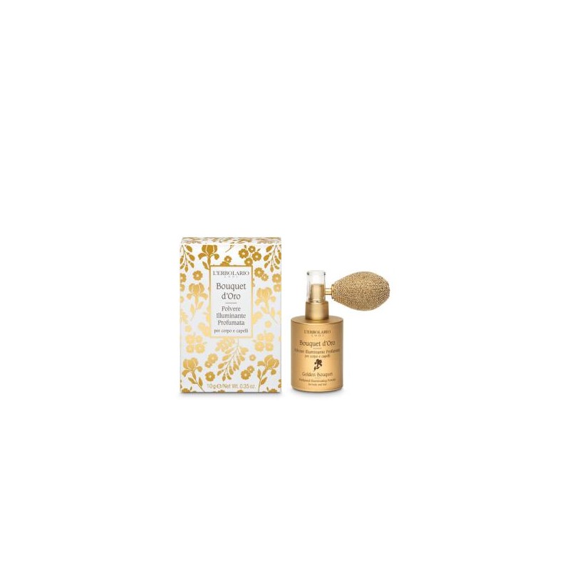 L´ERBOLARIO BOUQUET DE ORO polvo iluminador cuerpo cabello 10g L´ERBOLARIO BOUQUET DE ORO polvo iluminador cuerpo cabello 10g