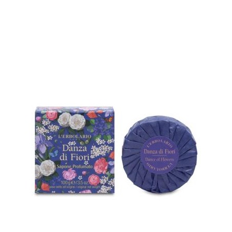 L´ERBOLARIO DANZA DE FLORES jabon perfumado pastilla  100ml.