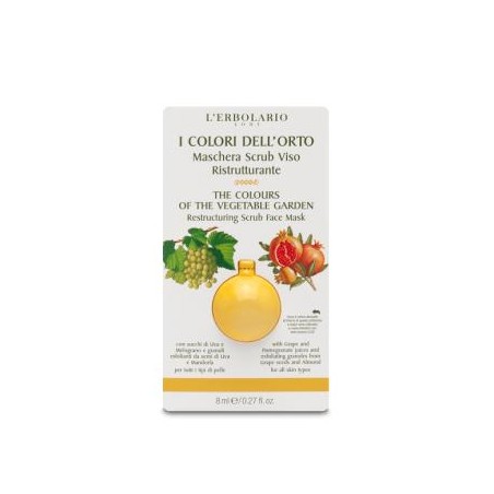 L´ERBOLARIO COLORES DEL HUERTO mascarilla exfoliante 8ml.
