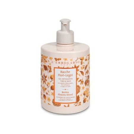 L´ERBOLARIO BAYAS FLORES gel detergente cara y manos 500ml.