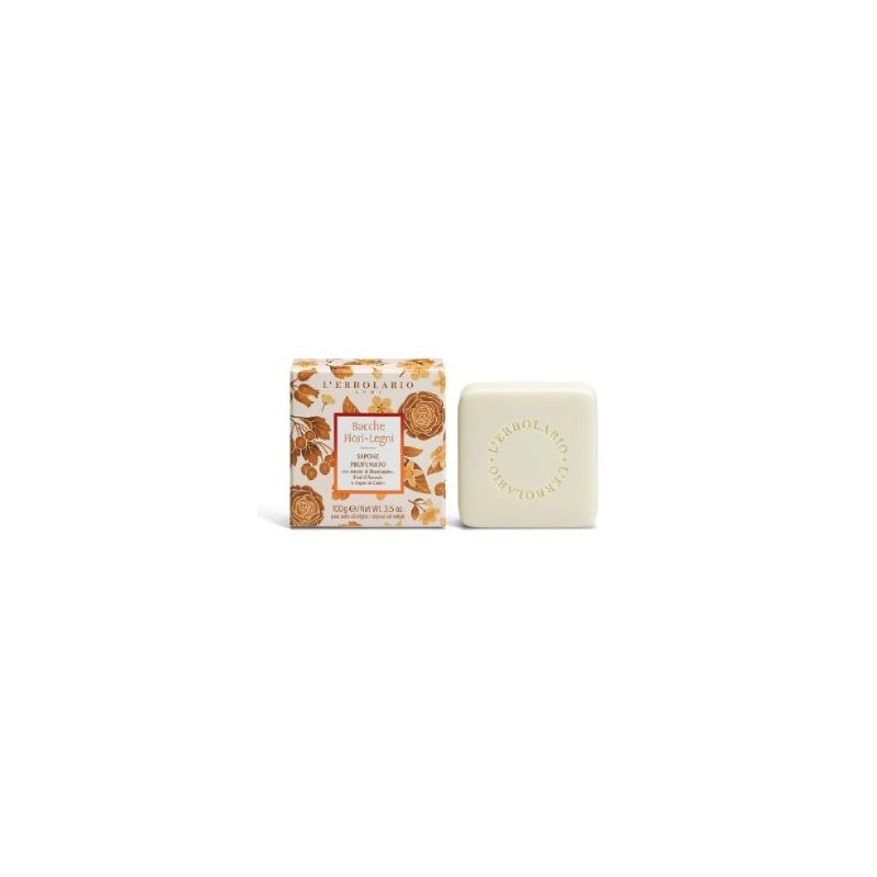 L´ERBOLARIO BAYAS FLORES jabon perfumado 100gr.