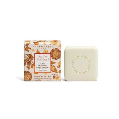 L´ERBOLARIO BAYAS FLORES jabon perfumado 100gr.